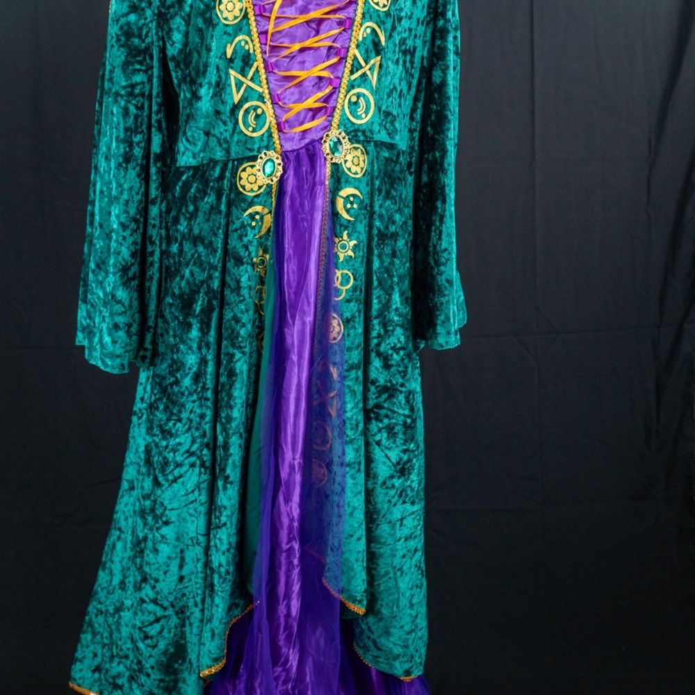 Hocus Pocus Winnie Costume with matching Green cape